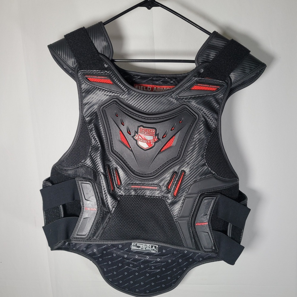 Icon Field Armor Stryker Series Motorcycle Vest Back Protector Black 2XL-3XL